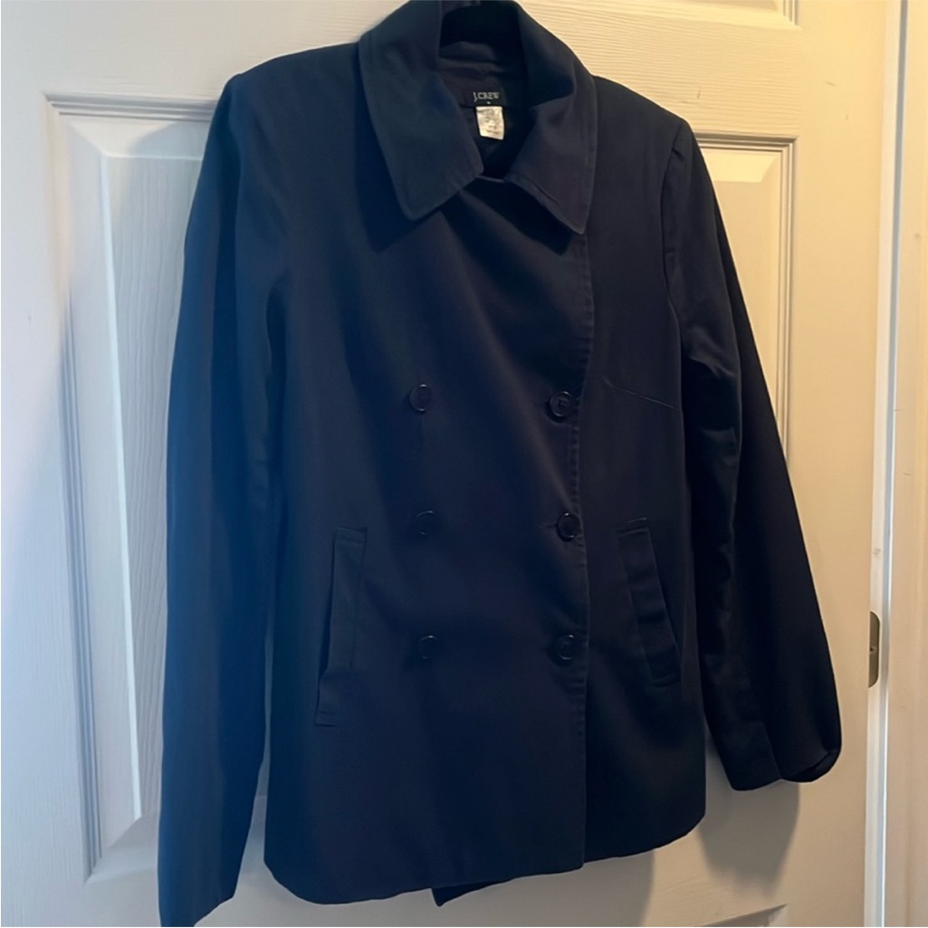 J. Crew Navy Double-Breasted Peacoat